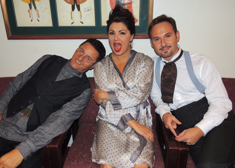 Backstage at Eugene Onegin with Anna Netrebko and Mariusz Kwiecien