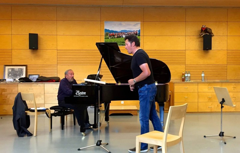 Rehearsing with Helmut Deutsch for 2015 Schubertiade